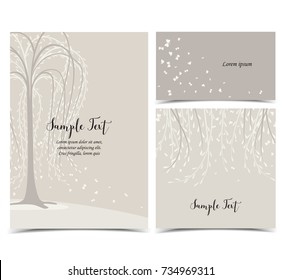 Invitation card with tree