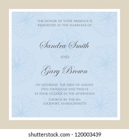 Invitation card. Vector