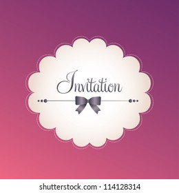 invitation card. Vector design