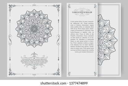 Invitation card vector design - vintage style