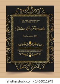 Invitation card vector design - vintage style