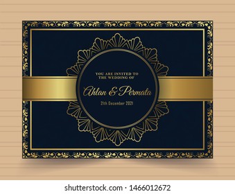 Invitation card vector design - vintage style