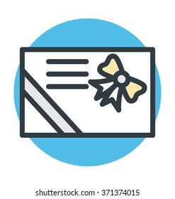 Invitation Card Vector Icon