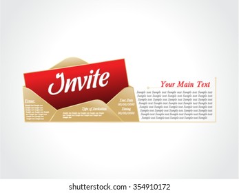 Invitation card vector illustration