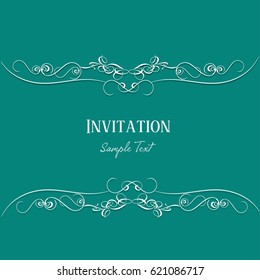 Invitation card vector illustration