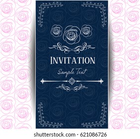 Invitation card vector illustration