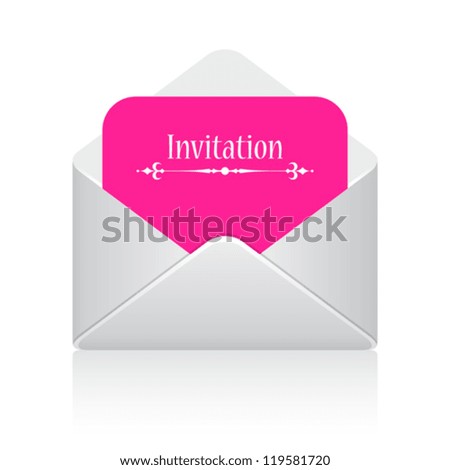 Invitation card vector illustration