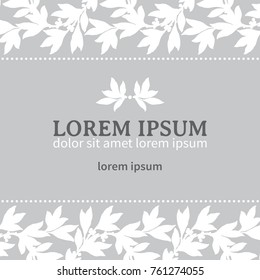Invitation card. Vector card with inscriptions  at retro style