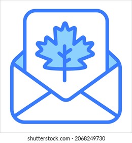 icono de contorno vectorial de tarjeta de invitación. Símbolos modernos del contorno de color. Colección de elementos tradicionales.