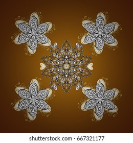 Invitation card. Vector vintage pattern. Mandala colored on a background.