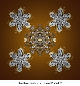 Invitation card. Vector vintage pattern. Mandala colored on a background.