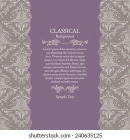 Invitation card. Wedding invitation