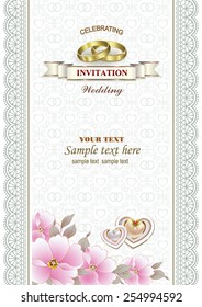 Invitation card for wedding