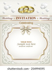 Invitation card for wedding