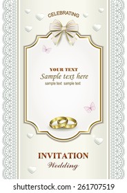 Invitation card for wedding