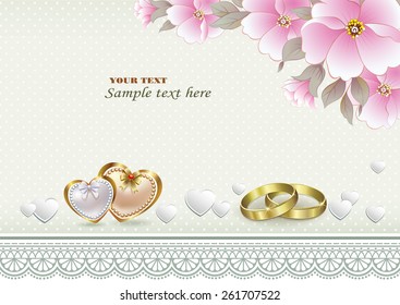 Invitation card for wedding