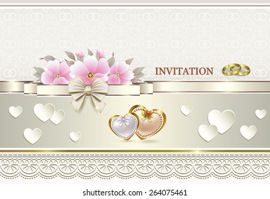 Invitation card for wedding