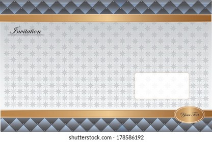  invitation card or Wedding card or invitation with abstract background Greeting postcard in or retro vector Elegance pattern with illustration vintage style Valentine anniversary ~