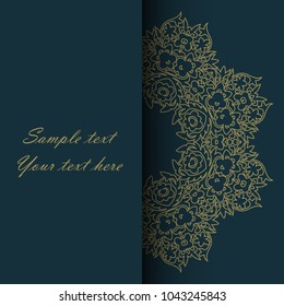 Invitation card for the wedding, anniversary, birthday and other holidays. Illustrations on background with place for text. Can be used as a brochure, signboard, advertisement. EPS10