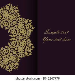 Invitation card for the wedding, anniversary, birthday and other holidays. Illustrations on background with place for text. Can be used as a brochure, signboard, advertisement. EPS10