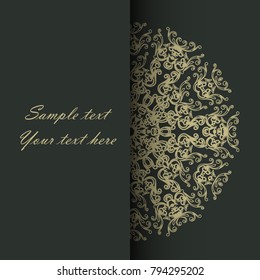 Invitation card for the wedding, anniversary, birthday and other holidays. Illustrations on background with place for text. Can be used as a brochure, signboard, advertisement. EPS10