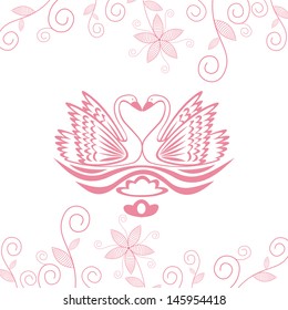Invitation card wedding vector illustration