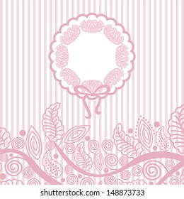 Invitation card wedding vector illustration
