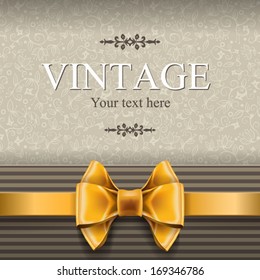 Invitation cards with bow