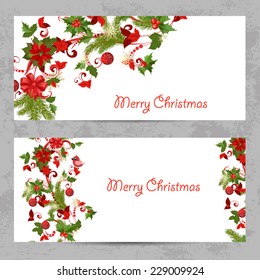 invitation cards with a Christmas pattern for your design