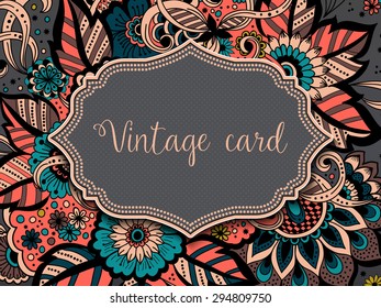 Invitation, cards with ethnic arabesque elements. Arabesque style design. Business cards. eps10