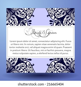 Invitation cards with floral elements