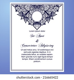 Invitation cards with floral elements