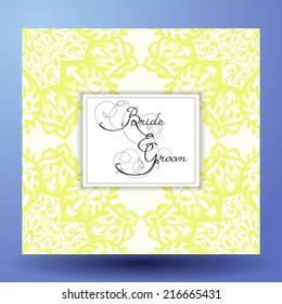Invitation cards with floral elements