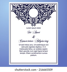 Invitation cards with floral elements