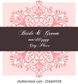 Invitation cards with floral elements