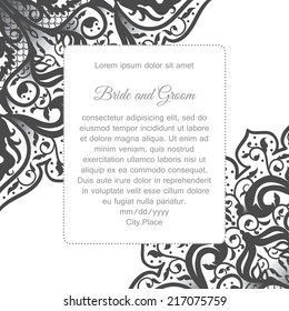 Invitation cards with floral elements