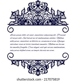 Invitation cards with floral elements