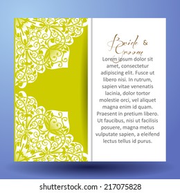 Invitation cards with floral elements