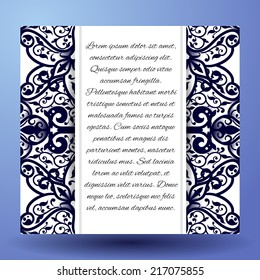 Invitation cards with floral elements