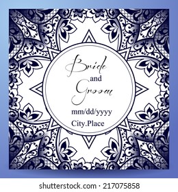 Invitation cards with floral elements