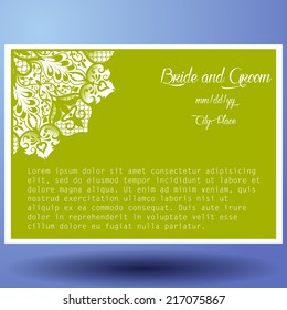 Invitation cards with floral elements