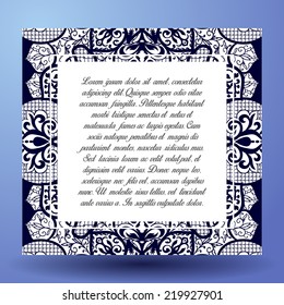 Invitation cards with floral elements