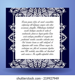 Invitation cards with floral elements