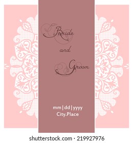 Invitation cards with floral elements