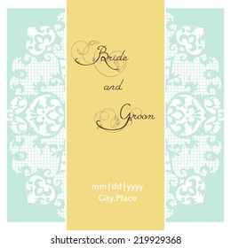 Invitation cards with floral elements