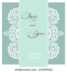 Invitation cards with floral elements