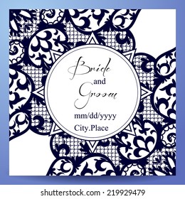 Invitation cards with floral elements