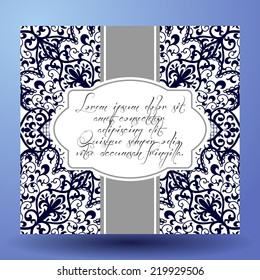 Invitation cards with floral elements