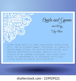 Invitation cards with floral elements