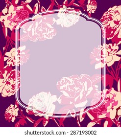 invitation cards with floral elements.